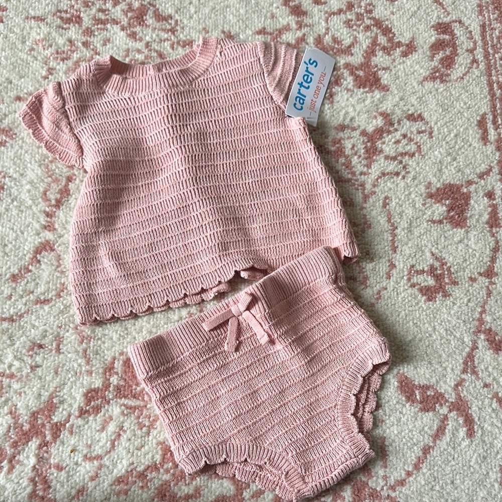 Baby girl knit set